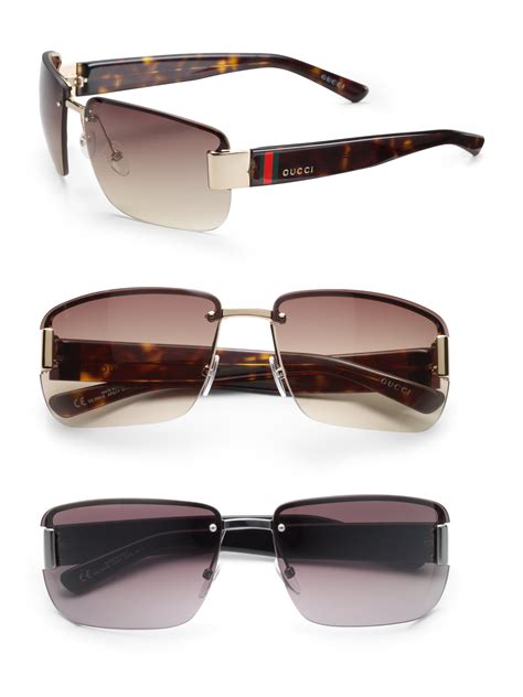 gucci rimless sunglasses men|Gucci rimless sunglasses for women.